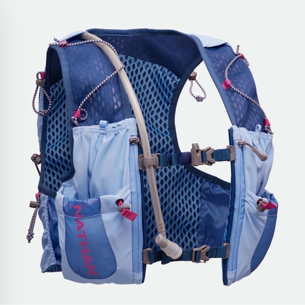 Nathan Blue Hydration Vest with Pink Accents